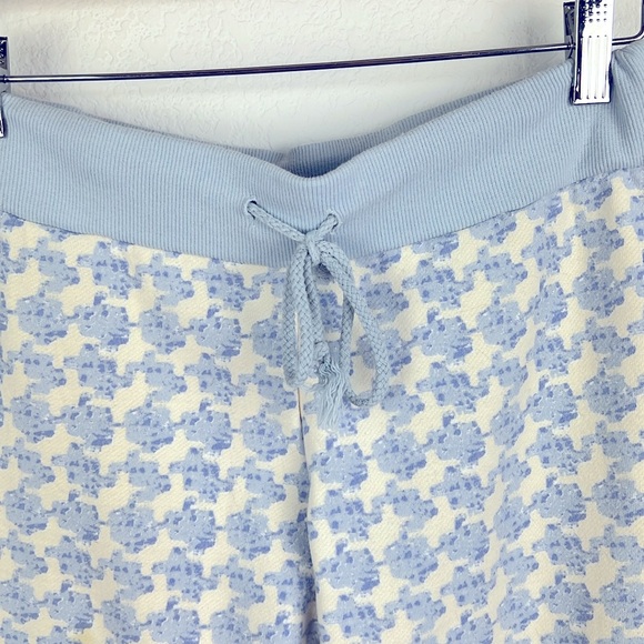 Pajamagram Women’s Fleece Lined Sweatshirt and Sweat Pants Blue Cream Sz Small - Picture 8 of 10